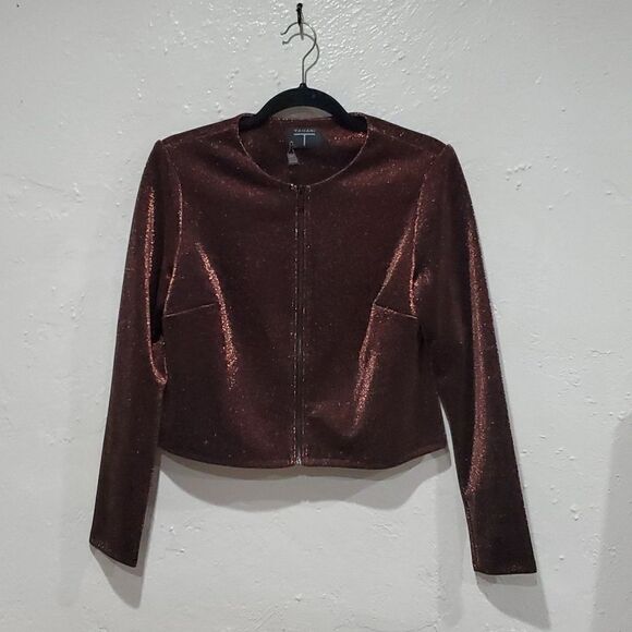 T Tahari Copper Jacket Size S - Picture 1 of 12